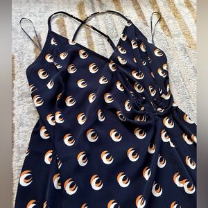 Patterned wrap dress